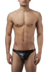 Male Power 440003 Liquid Onyx Klassischer Tanga, Farbe Schwarz